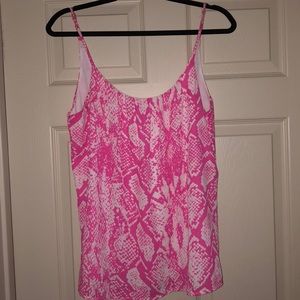 Buddy Love Hot Pink Snake Skin Top Size Large